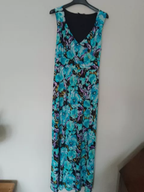 Floral Maxi Dress Size 16 Peacocks