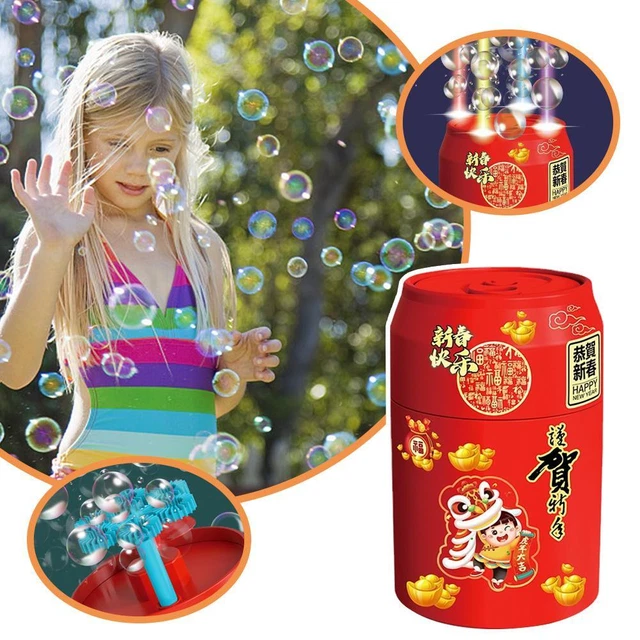 Firework Shape Bubble Maker Party Bubble New Year_ Maker W6M8