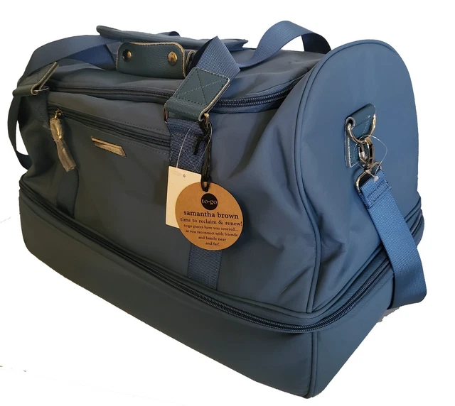 Samantha Brown To-Go Zipper Compartment Weekender - Bravo Blue 2