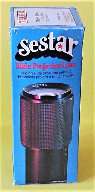 A NEW IN BOX SESTAR MODEL 3000Z, ZOOM LENS FOR KODAK PROJECTORS 4"- 6" 100-150mm