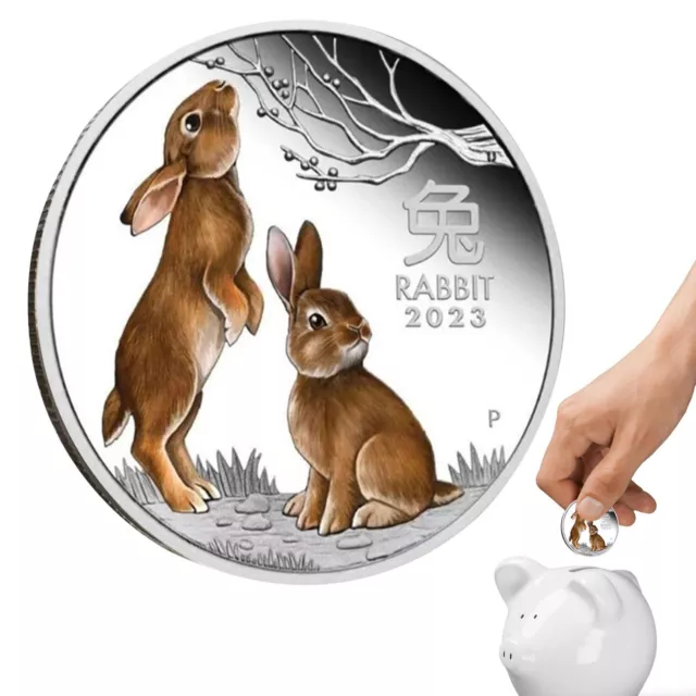 Münzen Münze II Australien von Queen Elizabeth Jahr Das Kaninchen Sammlerstüc 2