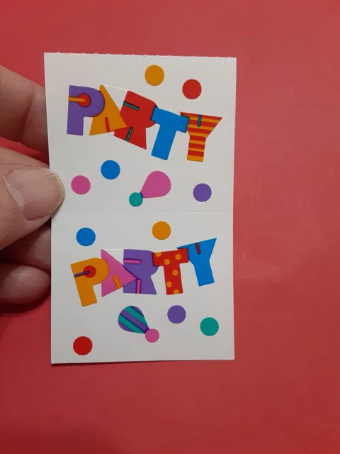 Vintage Mrs Grossman's party sticker module