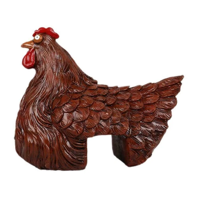 Hahn Gartendekoration Huhn Henne Kunst Hof Figur Statue Dekor Harz M4W3 5