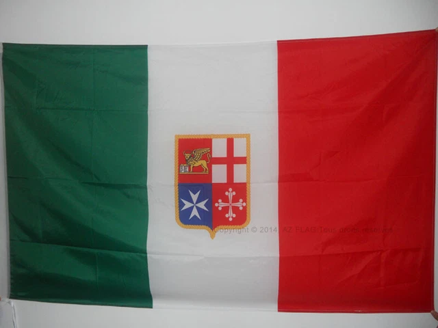 Bandiera Italia Marina Mercantile Osculati - 80 X 120 Cm Per Nautica E Decorazione