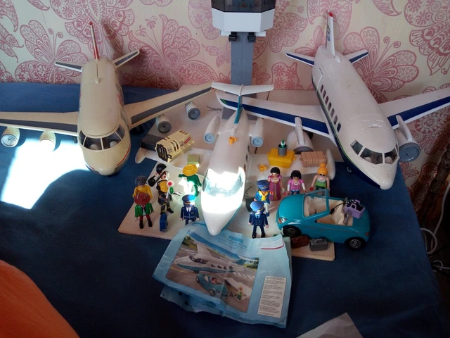 PLAYMOBIL (C105) AEROPORT - Socle avec Poids pour Barrière Zone de Fret