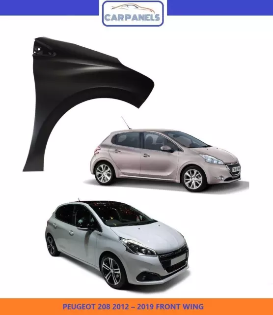 Peugeot 208 Front Wing 2012 - 2019 Right Drivers Side Primed Insurance Quality