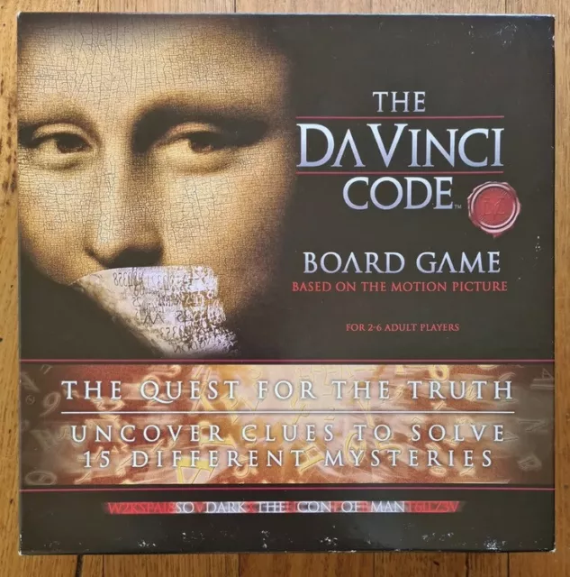The Da Vinci Code Board Game NEW/SEALED/Mystery/Thriller/Family Fun - FREE POST