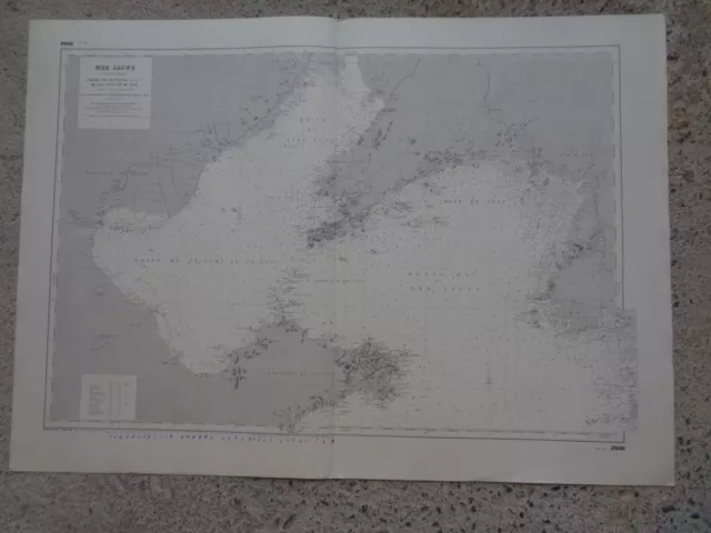 CARTE MARINE Mer Jaune Golfes de Pe-Tchi-Li (Po-Hai), de Liau-Tung et de yalu