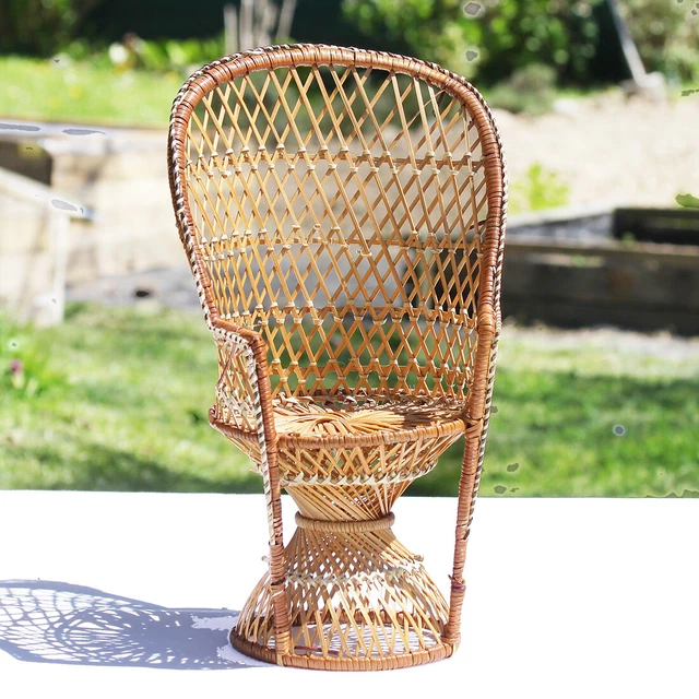 Salon rotin ancien d'occasion - Ameublement