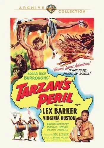 Tarzan's Peril DVD 1951 Douglas Fowley, Glenn Anders, Lex Barker Virginia Huston