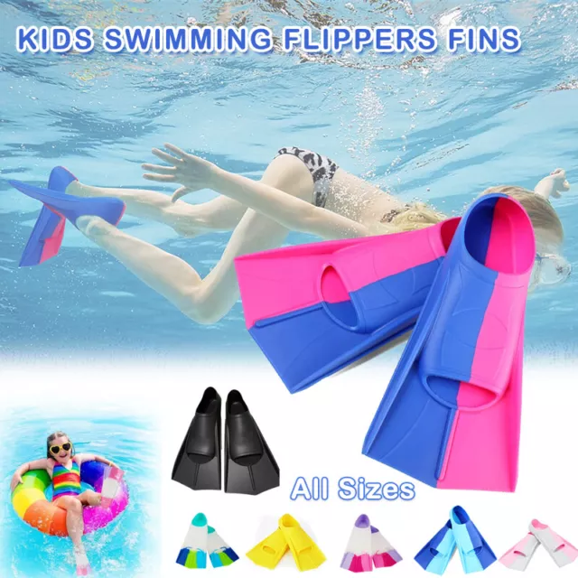 Kids Children Junior Swimming Diving Snorkeling Flippers Fins Training Flippers