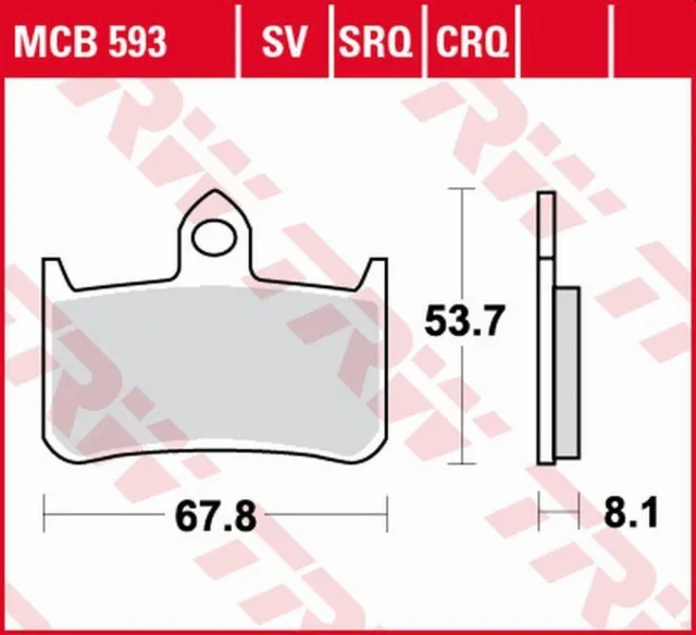 Plaquettes De Frein Zf Kh187 Sinter Track Honda Cb 250F Hornet '96-'01, Ntv 600