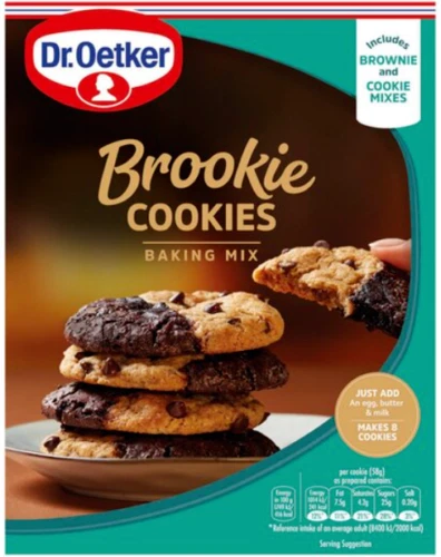 Dr Oetker Mix da forno vegetariano Brookie biscotti 390 g