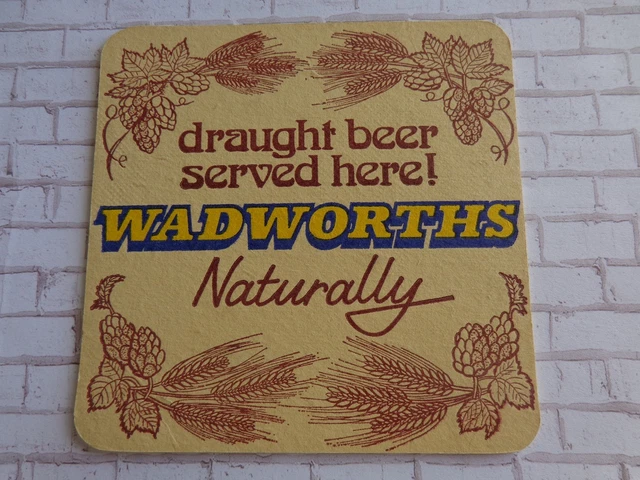 Beer Collectible Coaster ~ Northgate Brewery WADWORTHS Draught, Since 1885, UK