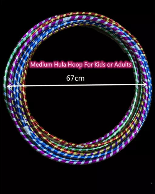 3 pcs 2 Size Hula Hoo Colorful Hula Hoops Exercise Sports Hoop