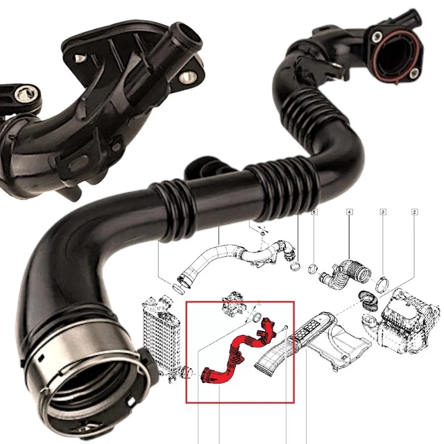 Durite De Suralimentation Pour Renault/Nissan 1.2 TCe DIG-T - Réf. 144608470R, Neuf