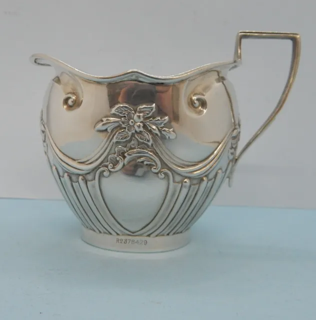 Edwardian Hallmarked Sterling SILVER Cream Jug. William Aitken Birm 1903 83g