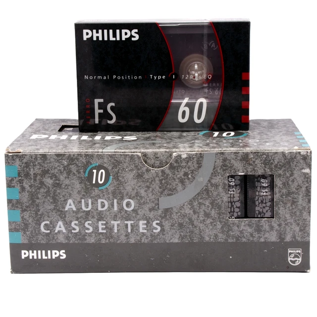 Cassette Audio Philips Chromiumdioxide C60 Vintage 1972 – Fabriquée En Hollande (Occasion)