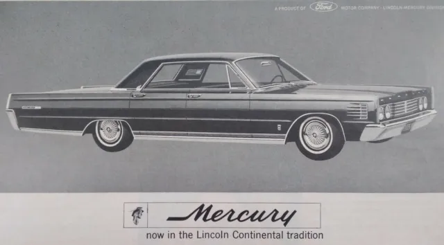 Mercury Print Ad Original Vtg 1960s WW2 Ford Sedan Award Remington Shaver
