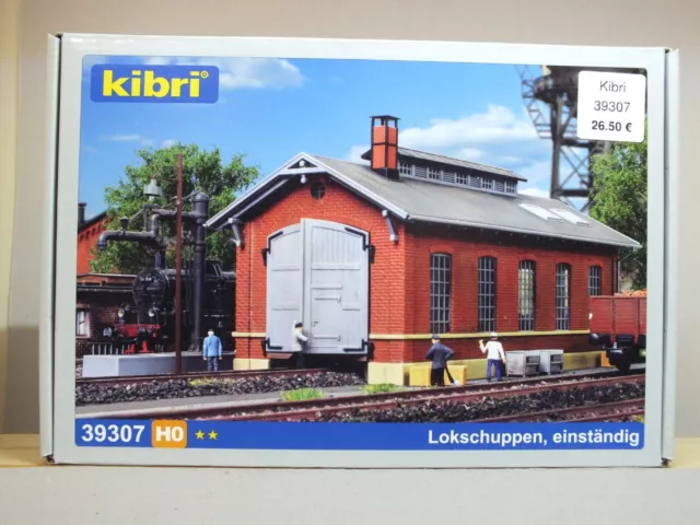 Kibri Bausatz Lokschuppen 39307, H0, 1:87, mit Anleitung