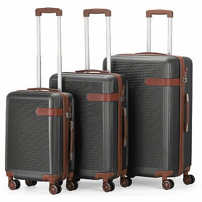 Business Luggage Set 3 Piece Set Suitcase Spinner Hardshell Lightweight TSA Lock