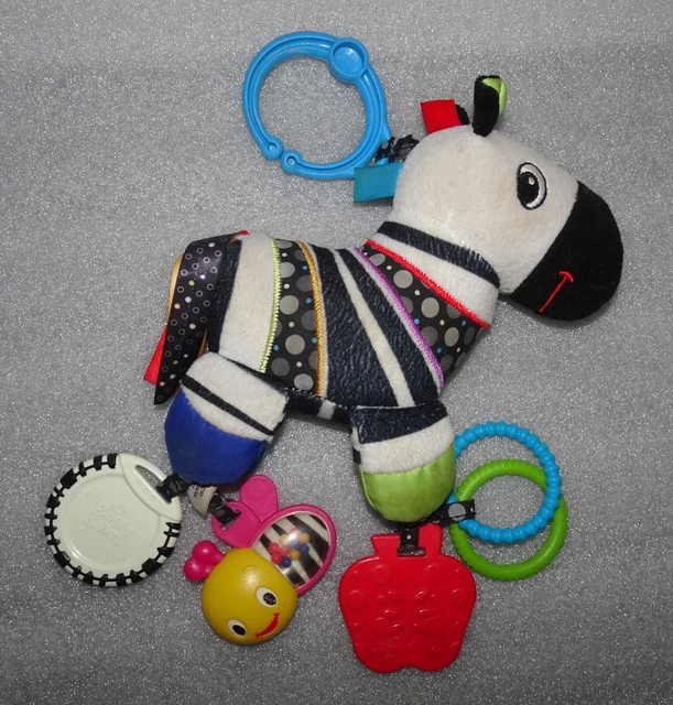 Bright Starts Colorful Pony Baby Plush Activity Hanging Rattle Toys Stroller Toy