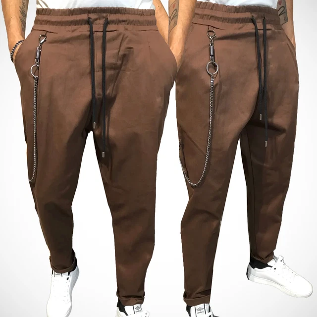 Pantaloni da uomo CHROY Tuta Moda cavallo basso turca con elastico in vita New