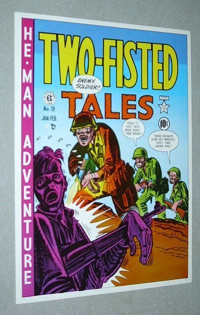 ORIGINAL EC COMICS Two-Fisted Tales 19 war comic book cover art poster ...