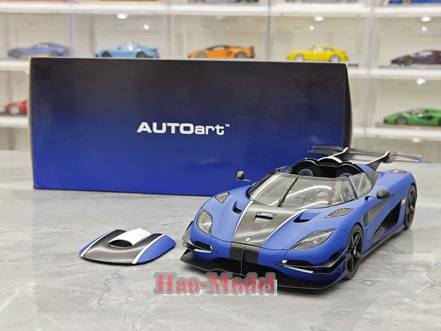 AUTOART KOENIGSEGG AGERA Rs Lune Argent / Carbone Avec Orange Accents 1/18 Neuf EUR 293,37 - FR