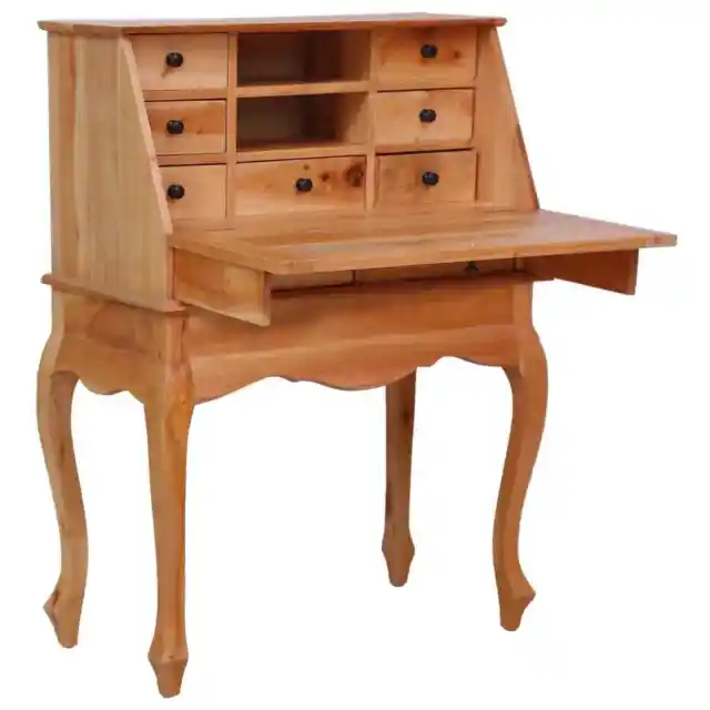 Secretary Desk 78x42x103  Solid Mahogany Wood U6L4