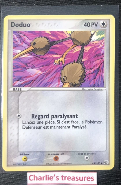 Carte Pokemon - Doduo - 45/106 - Émeraude - FR - NM+ / NEUF