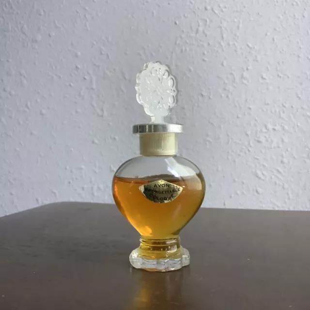 Vintage Avon Cologne Perfume Unforgettable Small Cute Glass Bottle Apothecary