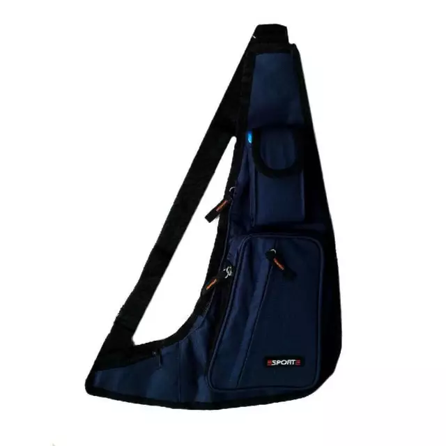 Sac Croix Sacoche Poitrine Sac Banane Sac de Sport Voyage Loisir Bleu