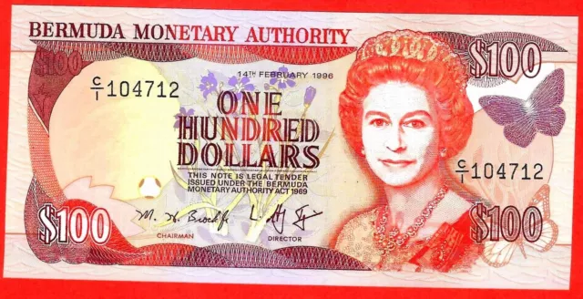 Bermuda 100 Dollars, 1996 p45 UNC (TK 11 472)