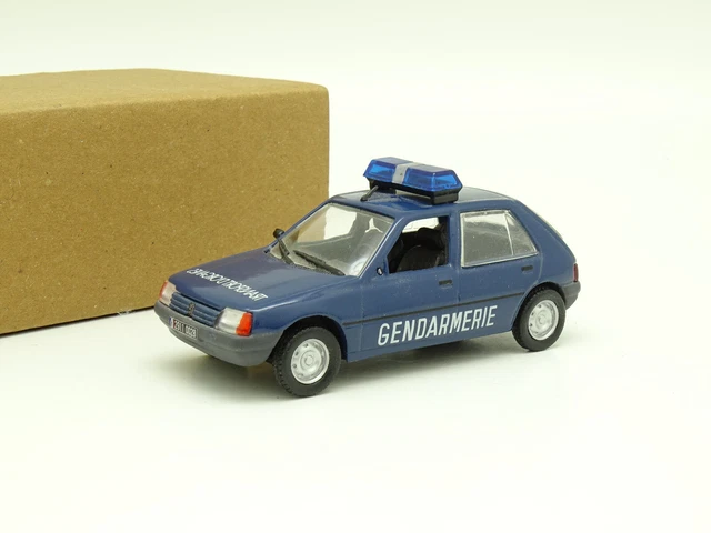 Norev Peugeot 205 Police 1992 1/43 - Hachette - Miniature Occasion Boîte