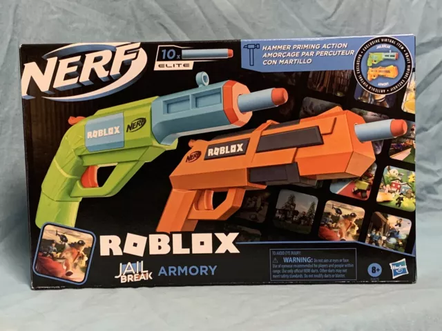 BigBStatz on X: Huge thanks to Nerf @Hasbro @Roblox for sending me these Roblox  Nerf Blasters! Some amazing Nerf weapons from some iconic games! Also each  Roblox Blaster has a redeem code