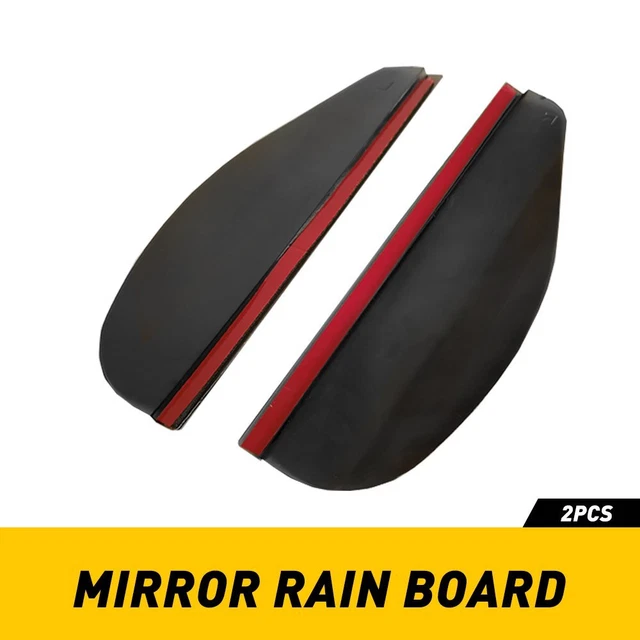 2 Car Rear View Side Mirror Rain Board Eyebrow Guard Sun Visor Black Decor Parts 2 Car Rear View Side Mirror Rain Board Eyebrow Guard Sun Visor Black Decor Parts