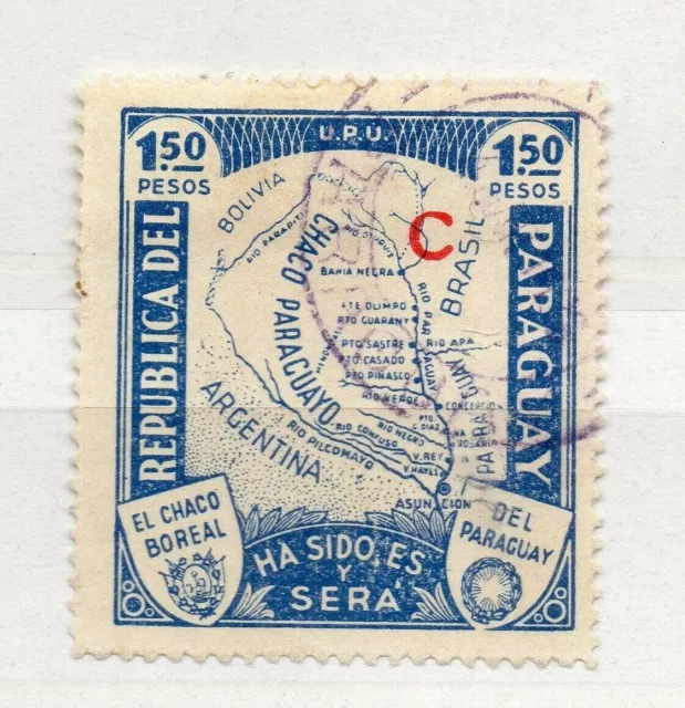 Paraguay 1932 Early Issue Fine Used 1.50P. C Optd NW-175942