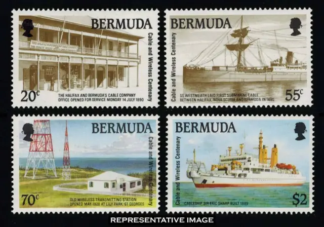 Bermuda Scott 601-604 Mint never hinged.