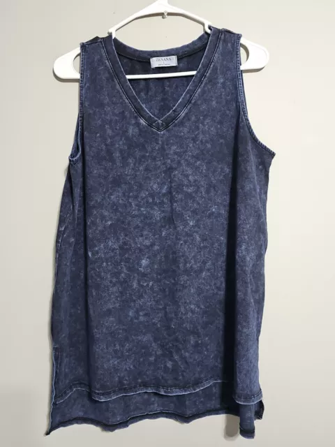 New boutique shirt, size Large. Blue Acid Washed Tank top, CUTE! NEW!
