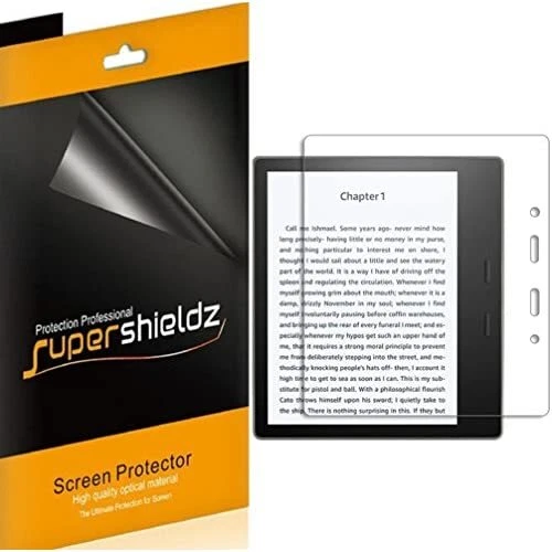(3 Pack) Supershieldz Designed for Kindle Oasis Screen Protector, (10th and 9th