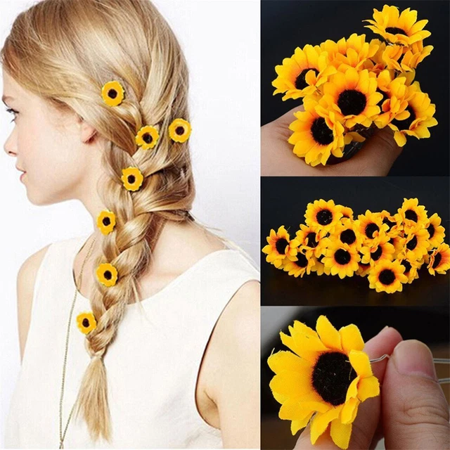 10 pz clip per capelli da sposa margherita girasole margherita