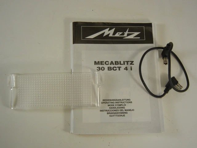 Metz Mecablitz 30 BCT 4i Flash w/ Instructions and Sync Cord -TESTED 6
