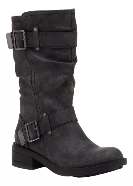 WOMENS GIRLS ROCKET Dog Trumble Biker Combat Boot Mid Calf Winter All Colours 54.99 PicClick UK