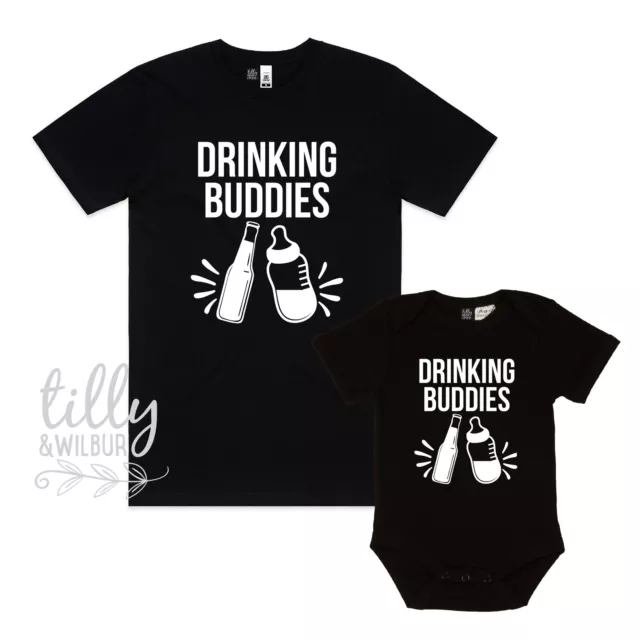 Drinking Buddies Matching Shirts, Daddy Daughter, Father Son, Beer, New Dad