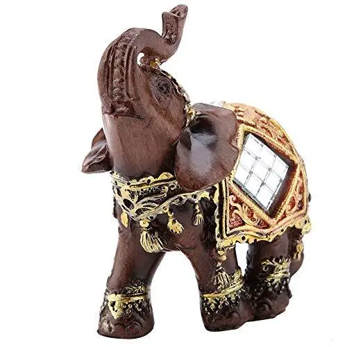 Tiiyee Elephant Statue Decor, Good Luck Feng Shui Figurines Decorative Medium
