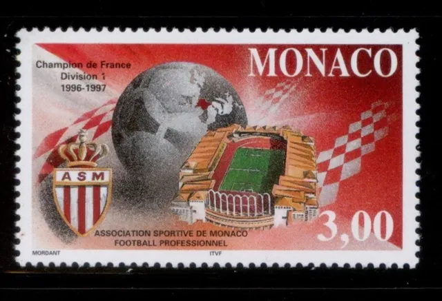 Monaco 1997 MNH** Sports*Football*French Championship*Louis II Stadium*Games 1v