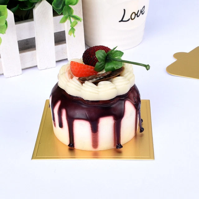 20 piezas Tableros redondos para pasteles Papel Cupcake Postre Pantallas Bandeja Papel Duro Almohadilla A12UK