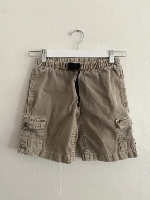Gramicci Kids Shorts Size Small 5-6 Gray Tan Beige Adjustable EUC