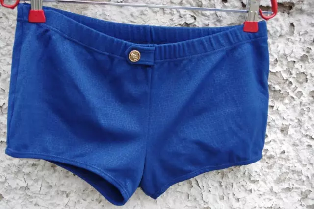 NYLTEST Helanca True Vintage Herren Badehose blau 70er Gr. 6 / 8 swim trunks 70s